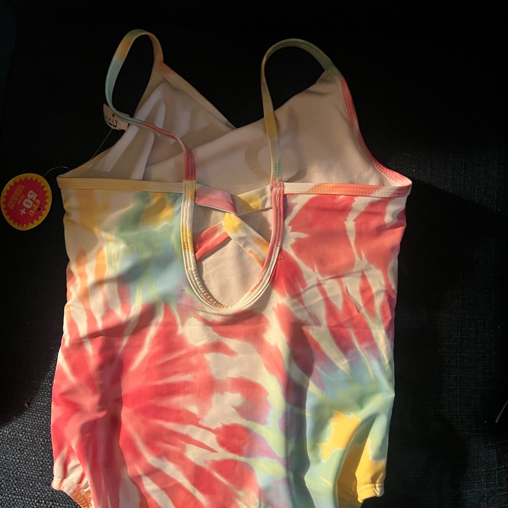 The Children's Place Red and Yellow One Piece Swimsuit